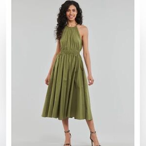 Michael kors chain neck cotton dress with open back - XS